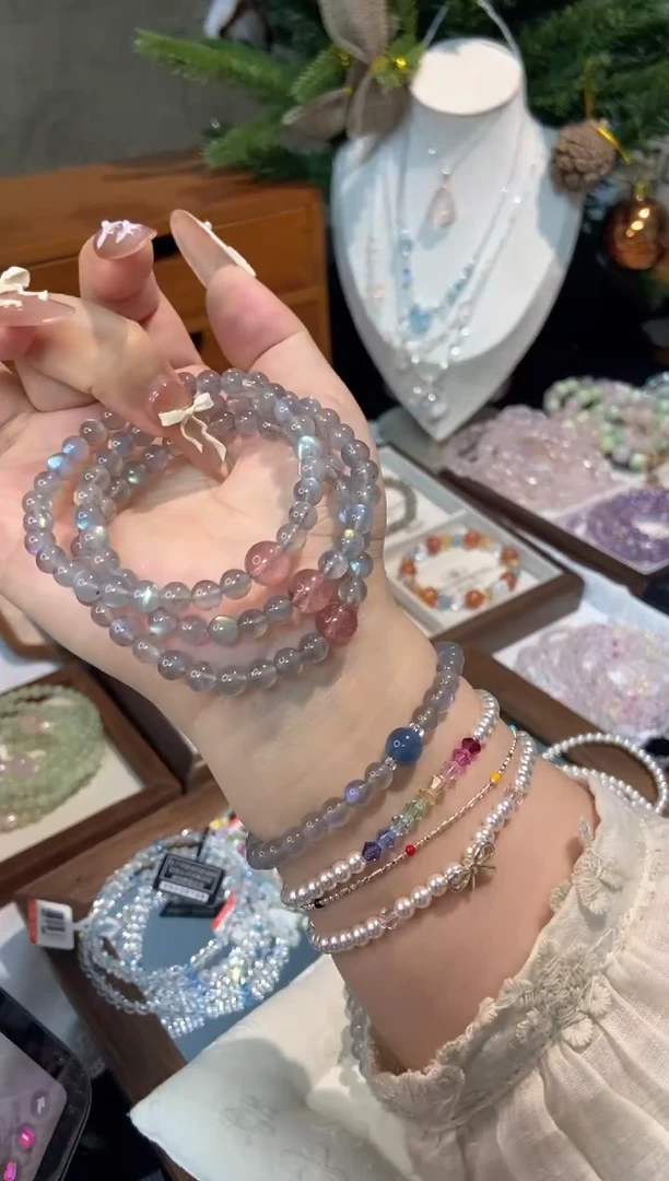 未镶嵌手串水晶孤品捡漏均匀瑕疵介意勿拍