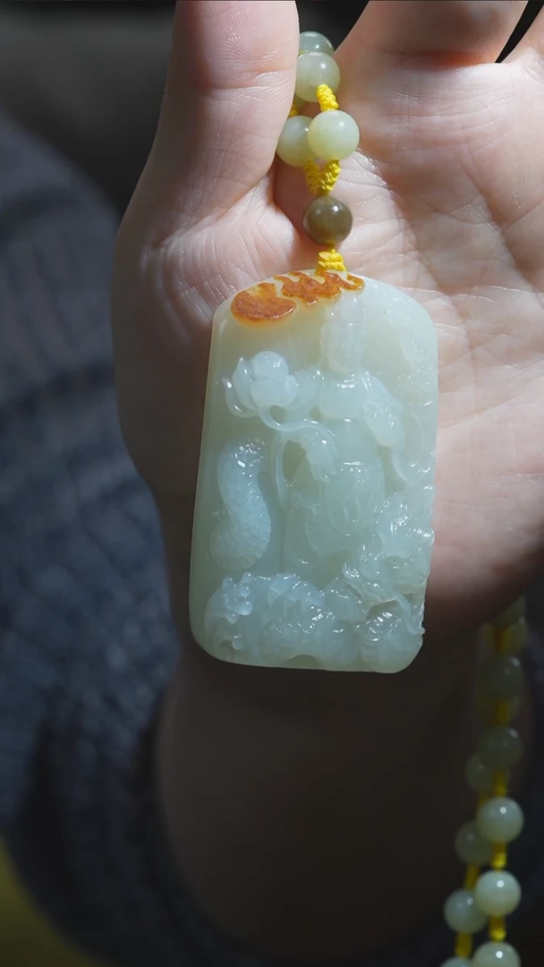 颈饰未镶嵌和田玉大势至