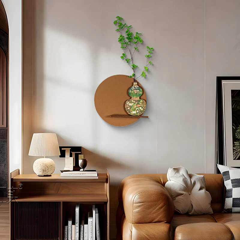 中古风葫芦餐厅装饰画中式墙面挂件创意立体砂岩客厅艺术挂画094