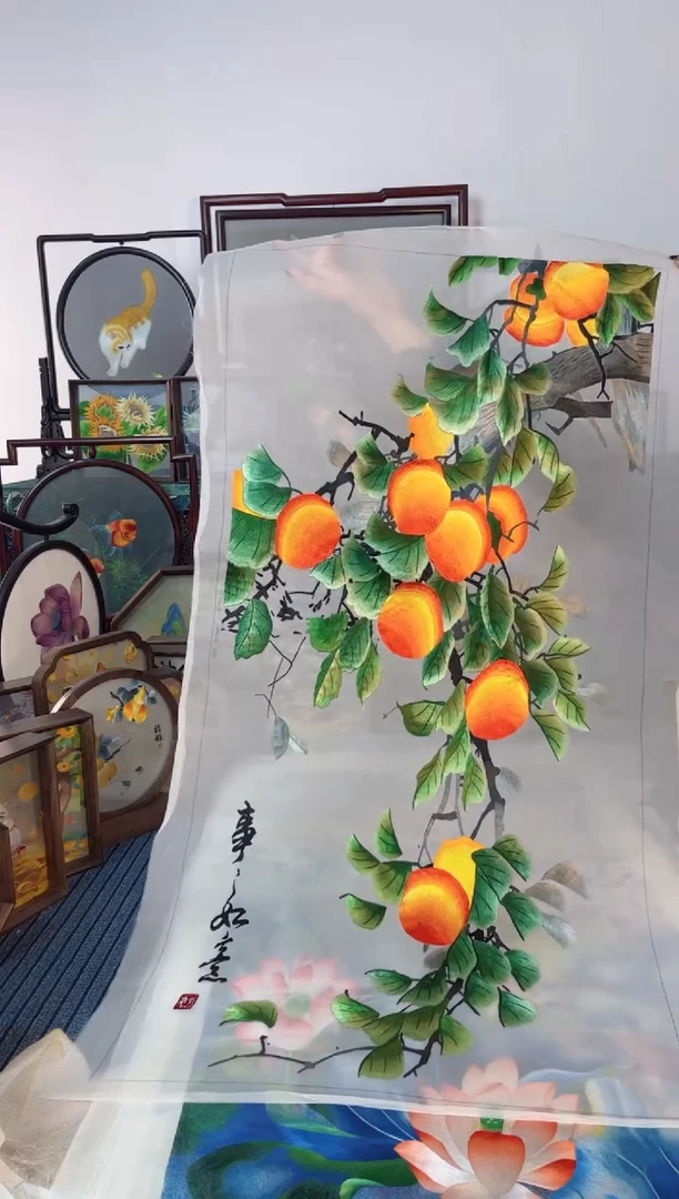 刺绣刺绣双面绣摆件