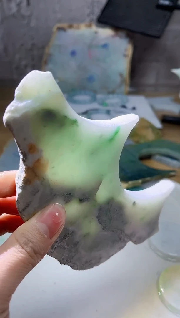 裸石翡翠天然翡翠A货石 南 681