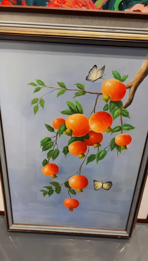 【闪购商品】油画30号 60*90 石榴-手绘油画