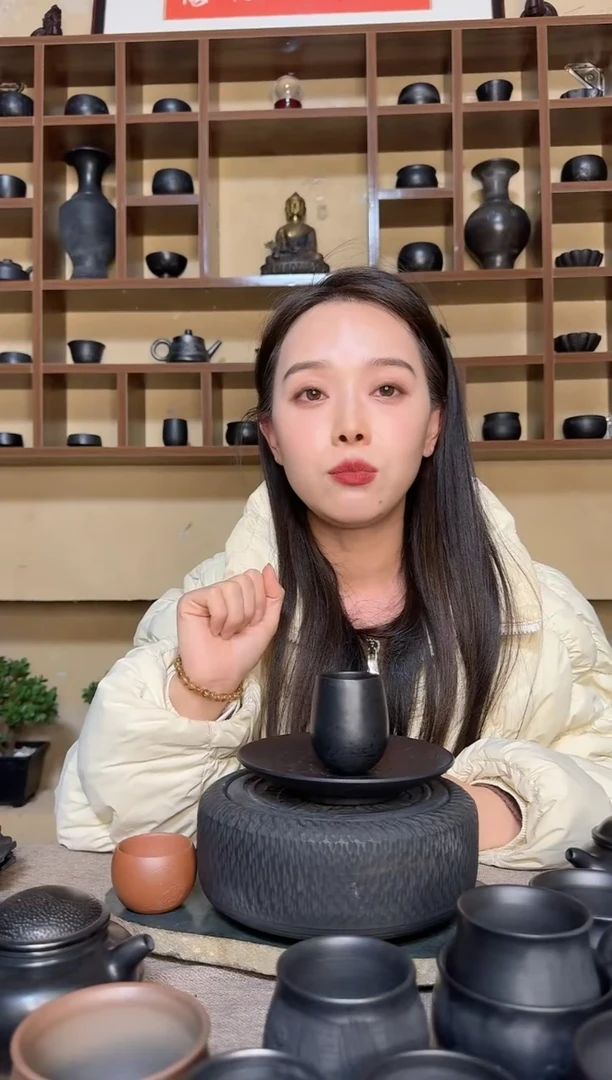 手工黑陶全品闻香杯