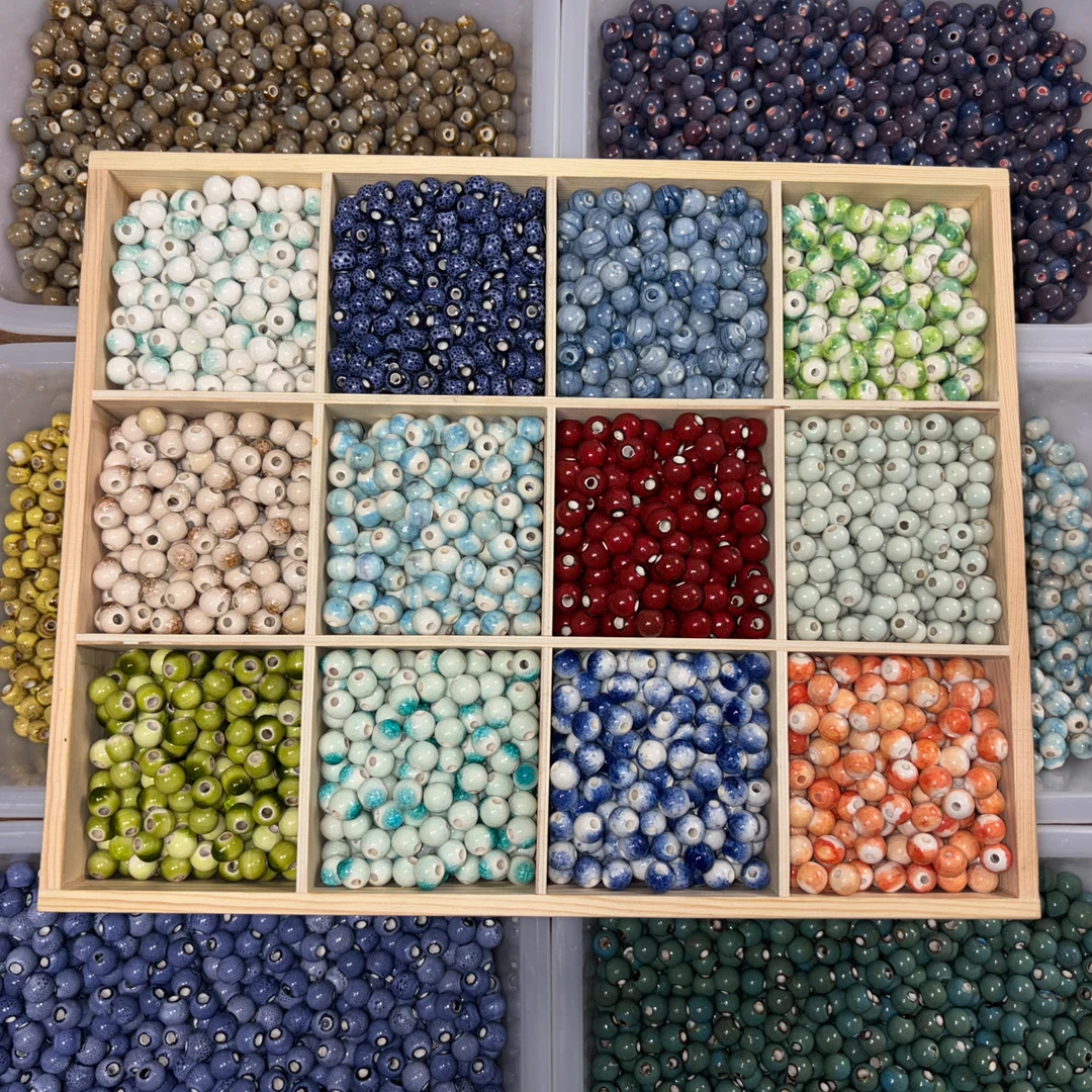 陶瓷散珠diy串珠