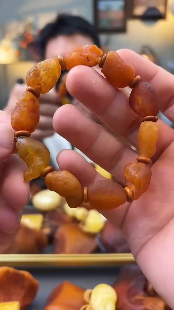 未镶嵌琥珀手串手串
