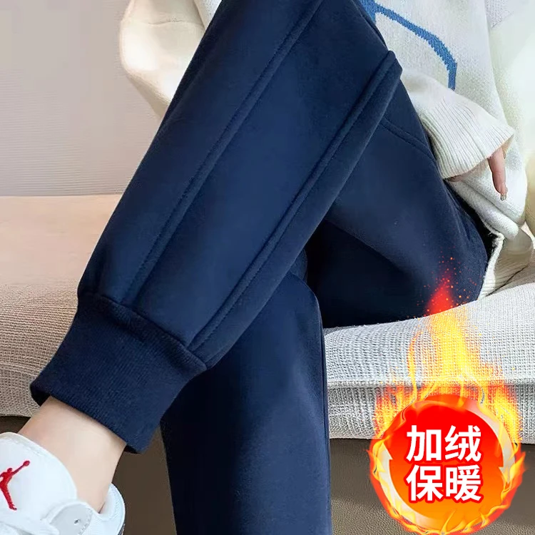 2025新款华棉束脚运动裤 卫裤 百搭 显瘦 休闲裤 男女同款 加绒