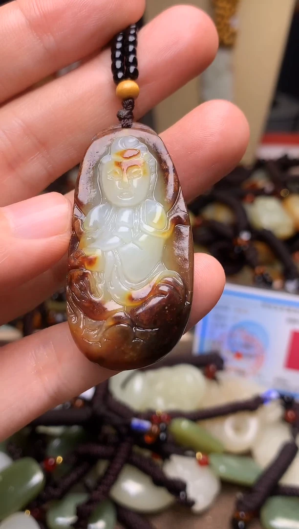 颈饰未镶嵌和田玉新疆料青海料清水和田玉吊坠