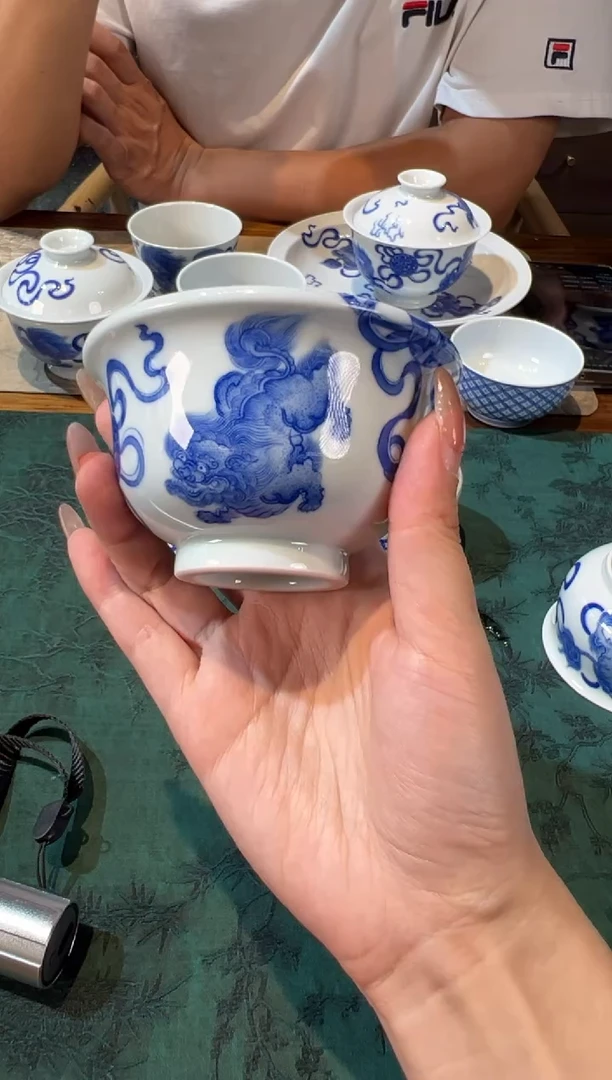 瓷片竹林草堂    三狮