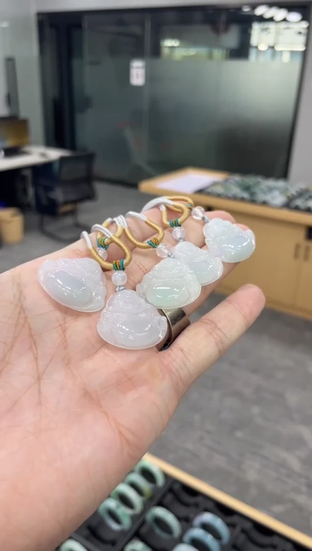 未镶嵌佛公定制翡翠佛公挂件