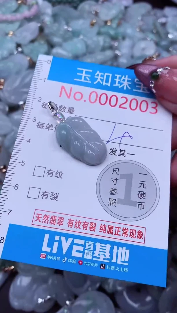 吊坠(不含链)未镶嵌翡翠2003