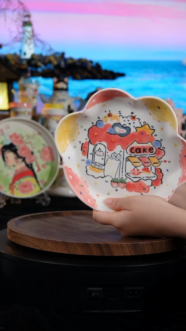 陶瓷便携款手工手绘景德镇陶瓷