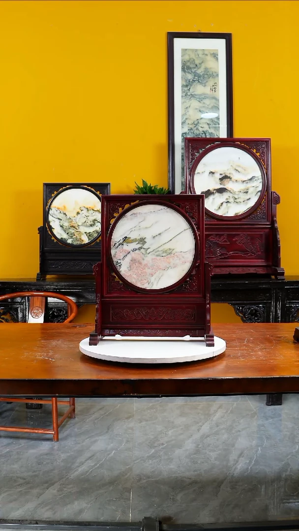 石材祈*云石摆件家居摆件