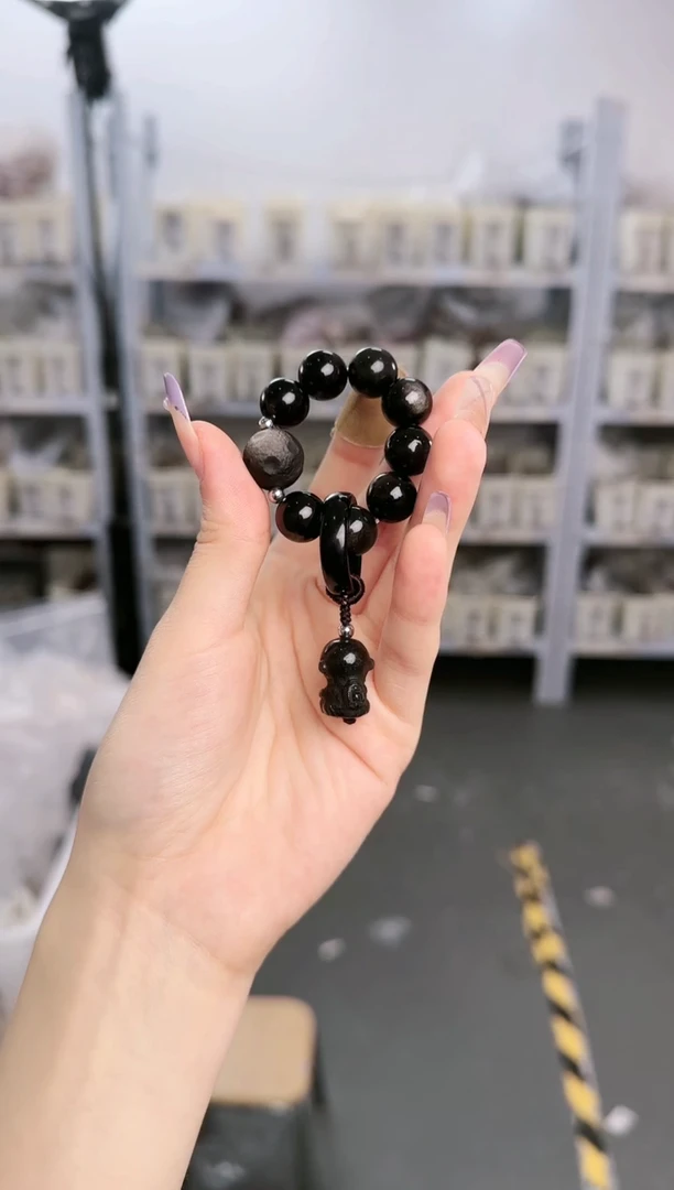 黑曜岩合金手链L-B383165