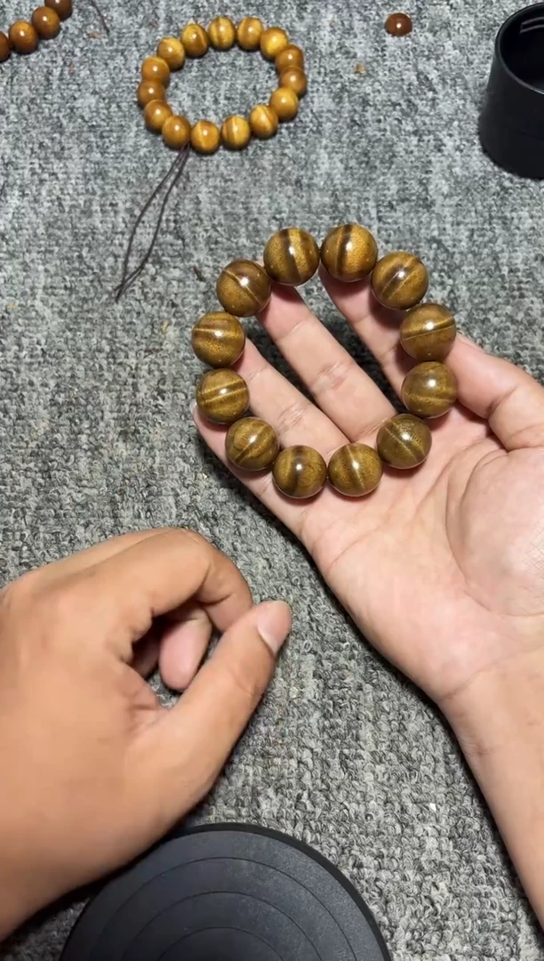 金丝楠手串/手链阴沉金丝楠2.0水波纹198