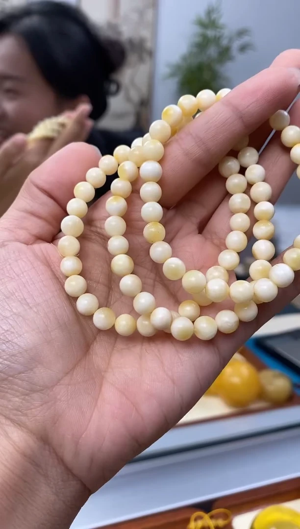 【闪购商品】琥珀裸石未镶嵌天然琥珀蜜蜡手串多样性发一