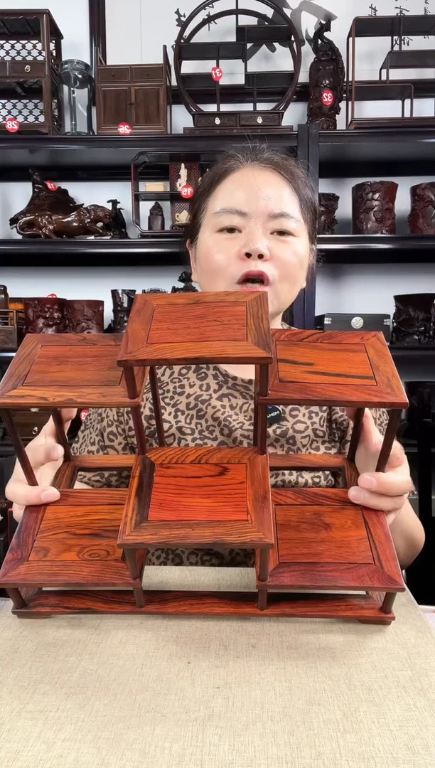 木新款六连老李红木工艺品