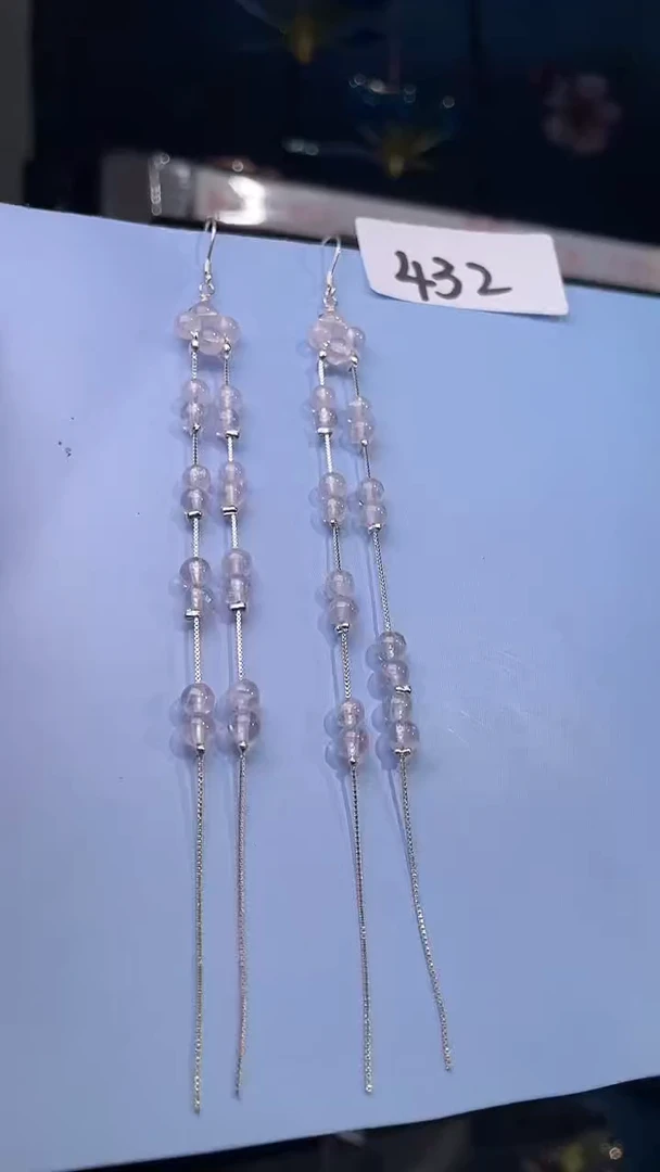 未镶嵌耳饰水晶喜欢拍