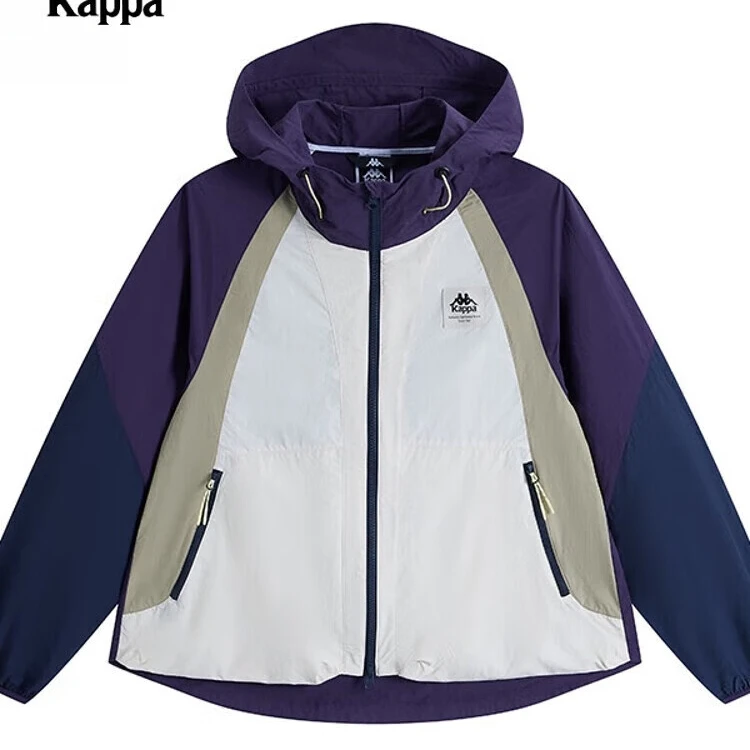 KAPPA卡帕背靠背运动防风衣春季新款户外防泼水女款夹克K0F42FJ81