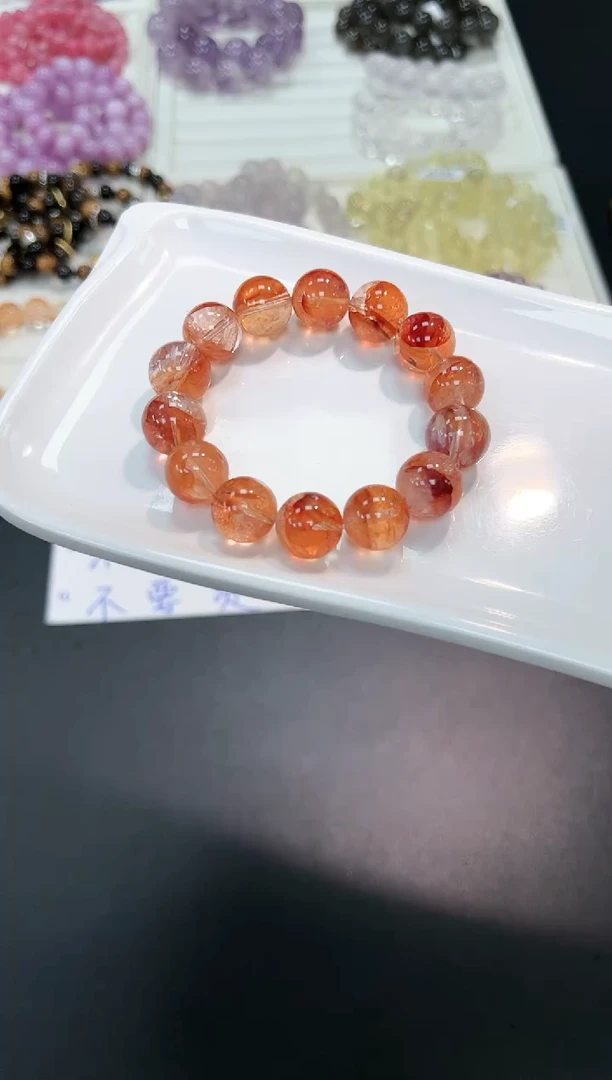 【闪购商品】水晶手串未镶嵌58f多样性发其一/1条14mm默认微瑕