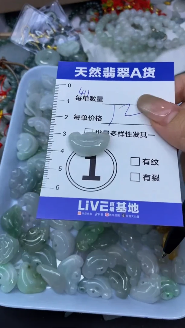 颈饰未镶嵌翡翠天然翡翠A货批量多样性发一件