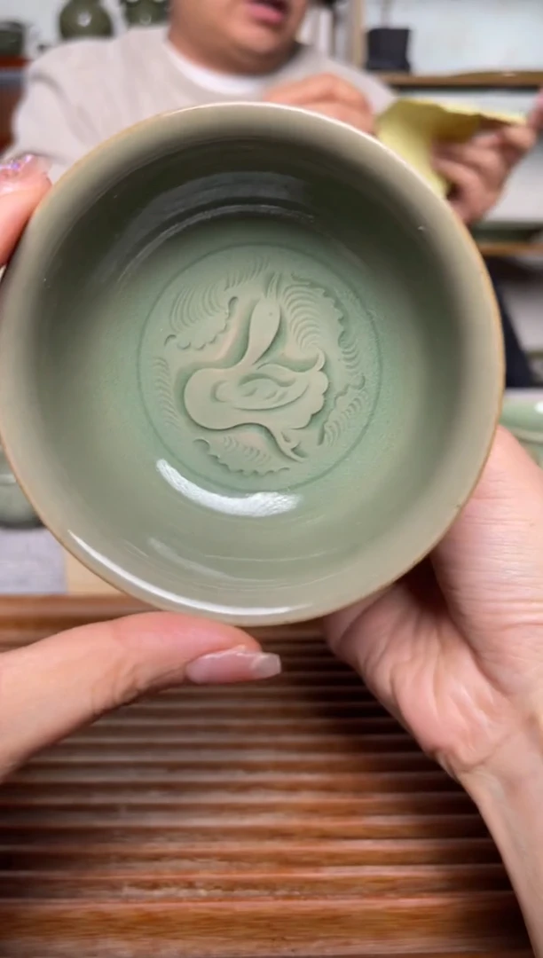 【闪购商品】其他170王晓娜 纯手工秘色高足杯