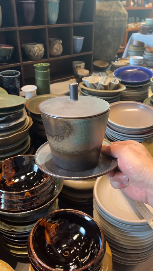 【闪购商品】瓷片660窑变远山炖盅