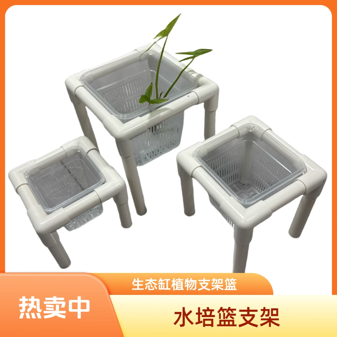 定植篮支架种植篮支架生态缸水培定植篮支架控根盆支架乌龟缸造景