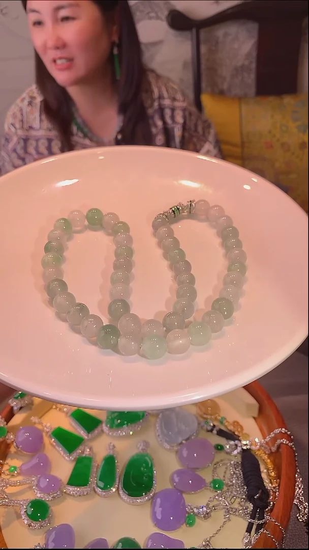 吊坠(不含链)18K金镶嵌翡翠吊坠