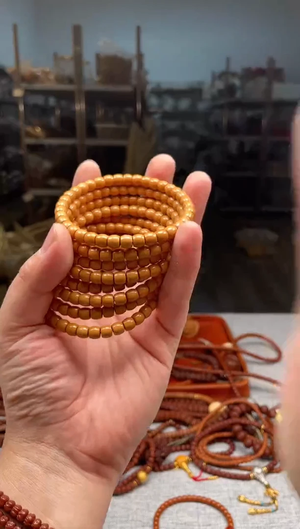 【闪购商品】橄榄核手串闪2核尖手工单圈5.4mm