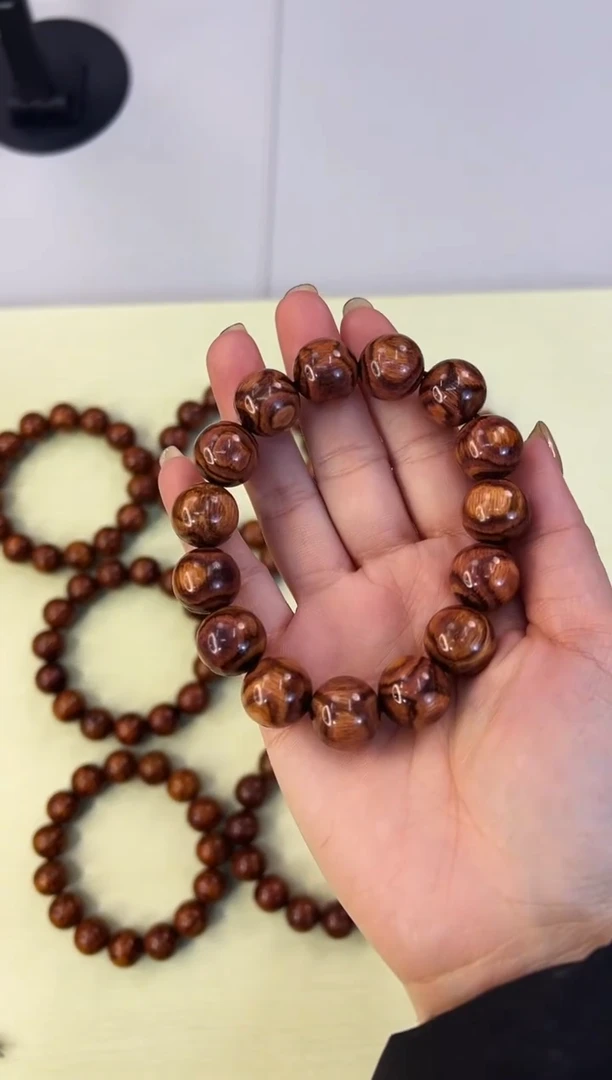 【闪购商品】黄花梨/降香黄檀手串/手链AA1-2海黄1.5鬼脸手串发一