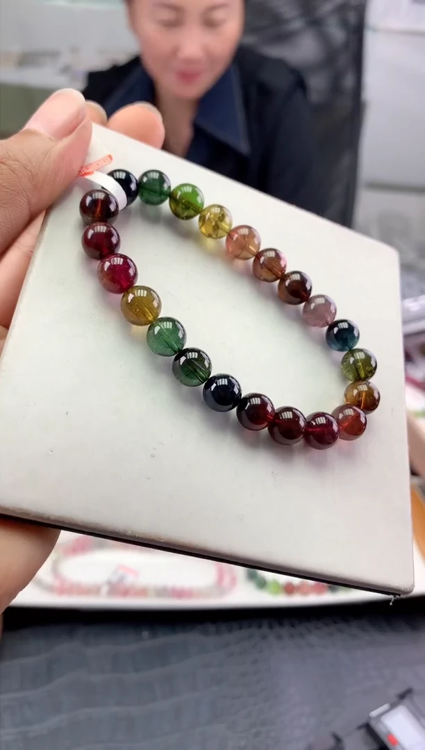 未镶嵌手串碧玺多样性发一条