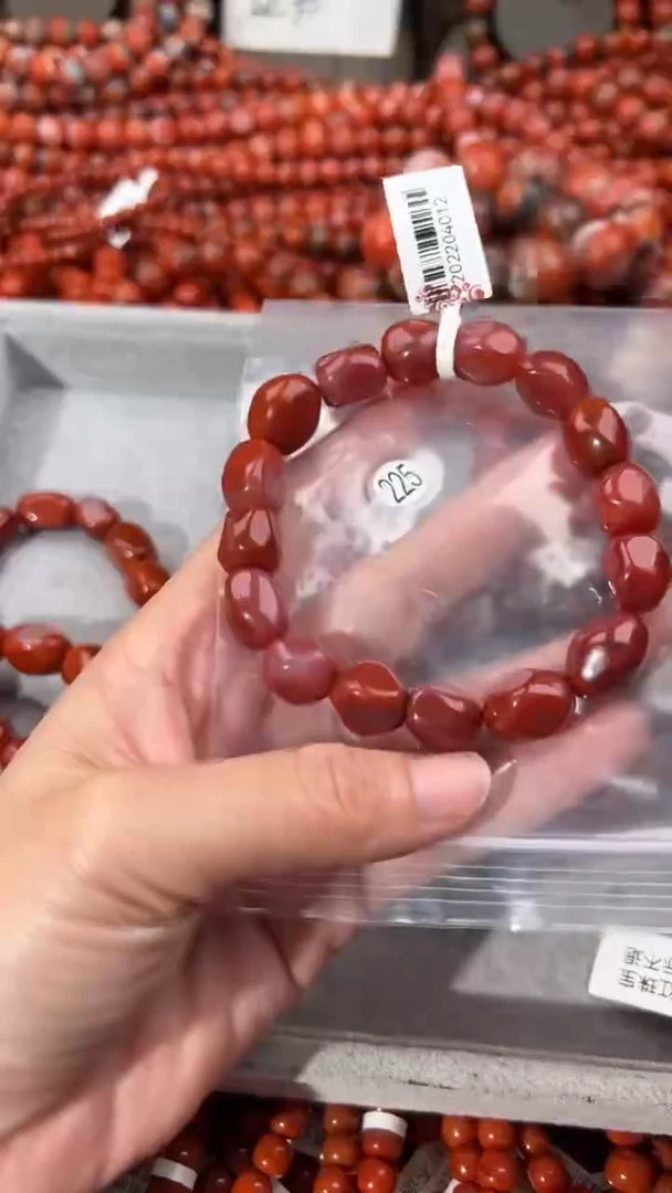 南红玛瑙手串未镶嵌11