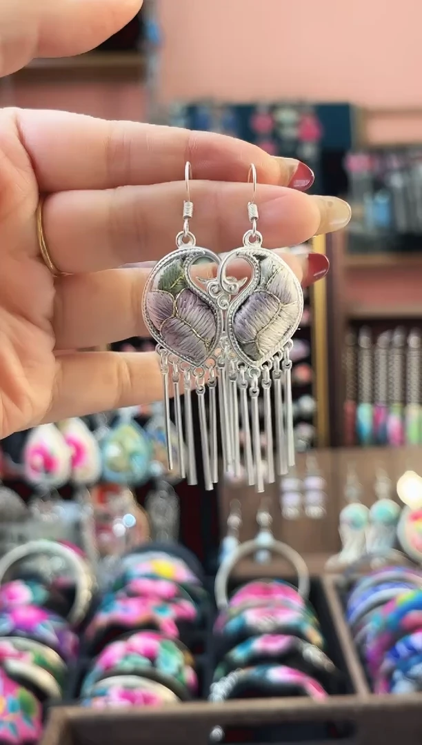 织绣艺枝独绣手工饰品101