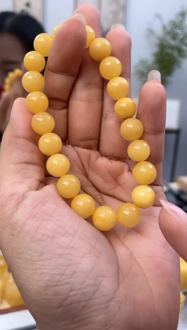 【闪购商品】蜜蜡裸石未镶嵌天然琥珀蜜蜡手串
