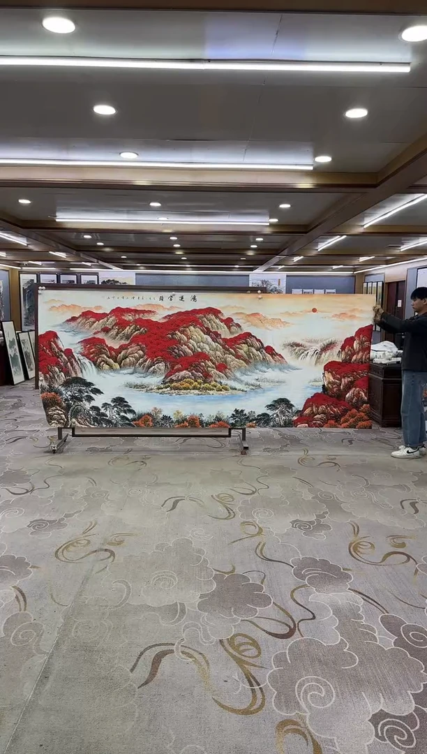 绘画Y-刘雪红-大丈二-山水画
