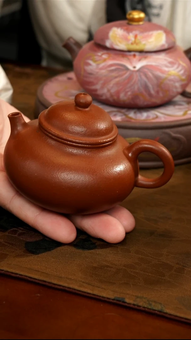 茶壶紫砂野山红泥容天壶