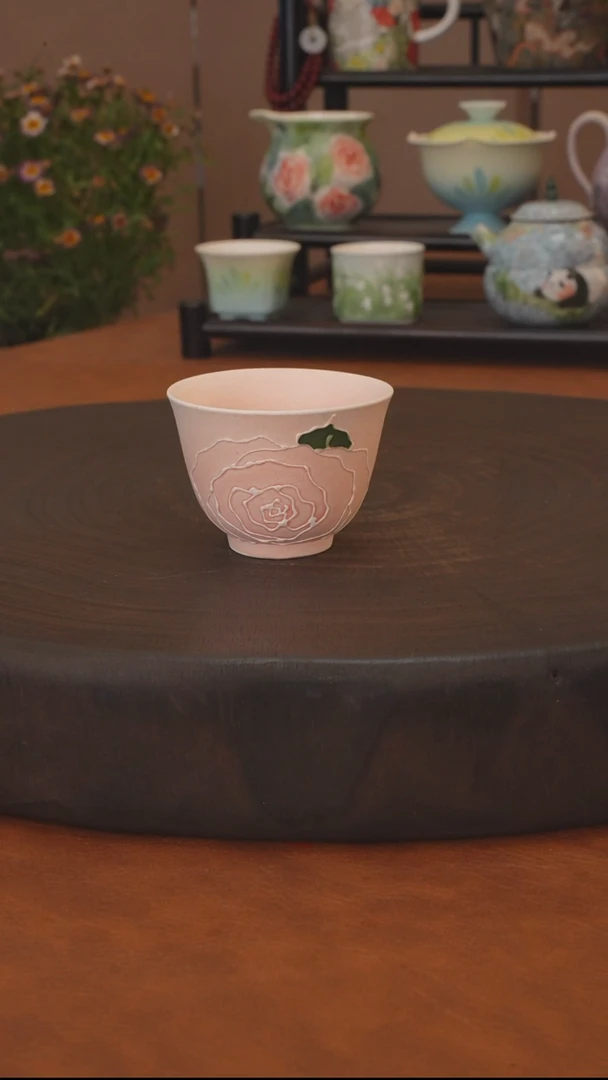 仙女玫瑰系列 品茗杯