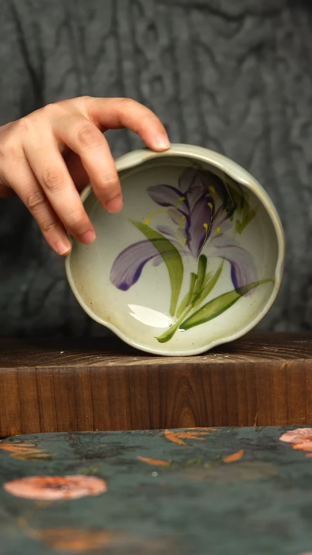 杯釉下彩手工手绘同款陶器