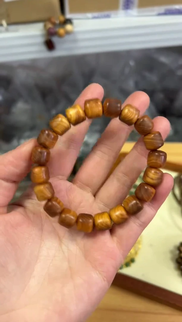 【闪购商品】柏木（崖柏）手串/手链老料崖柏新桶珠素圈手串