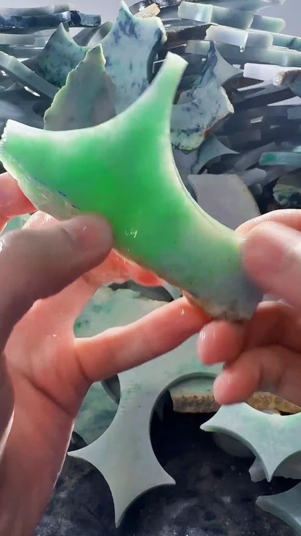 裸石翡翠缅甸翡翠A货文3570