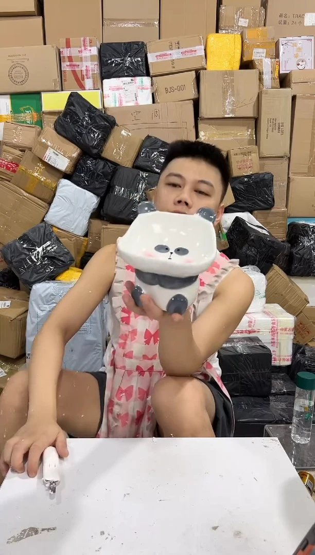 瓷片B款熊猫猫碗