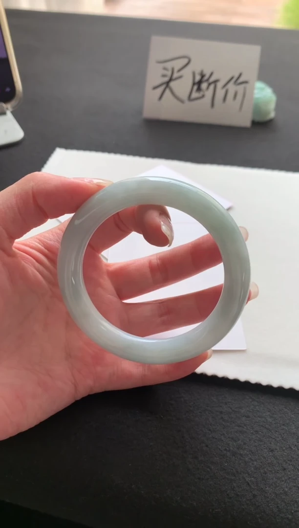 未镶嵌手镯翡翠56圆条Y3649买断