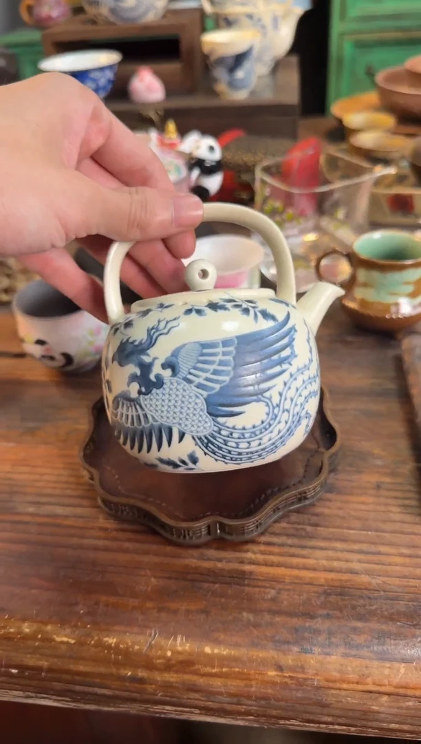 【闪购商品】柿右卫门瓷柄提梁壶