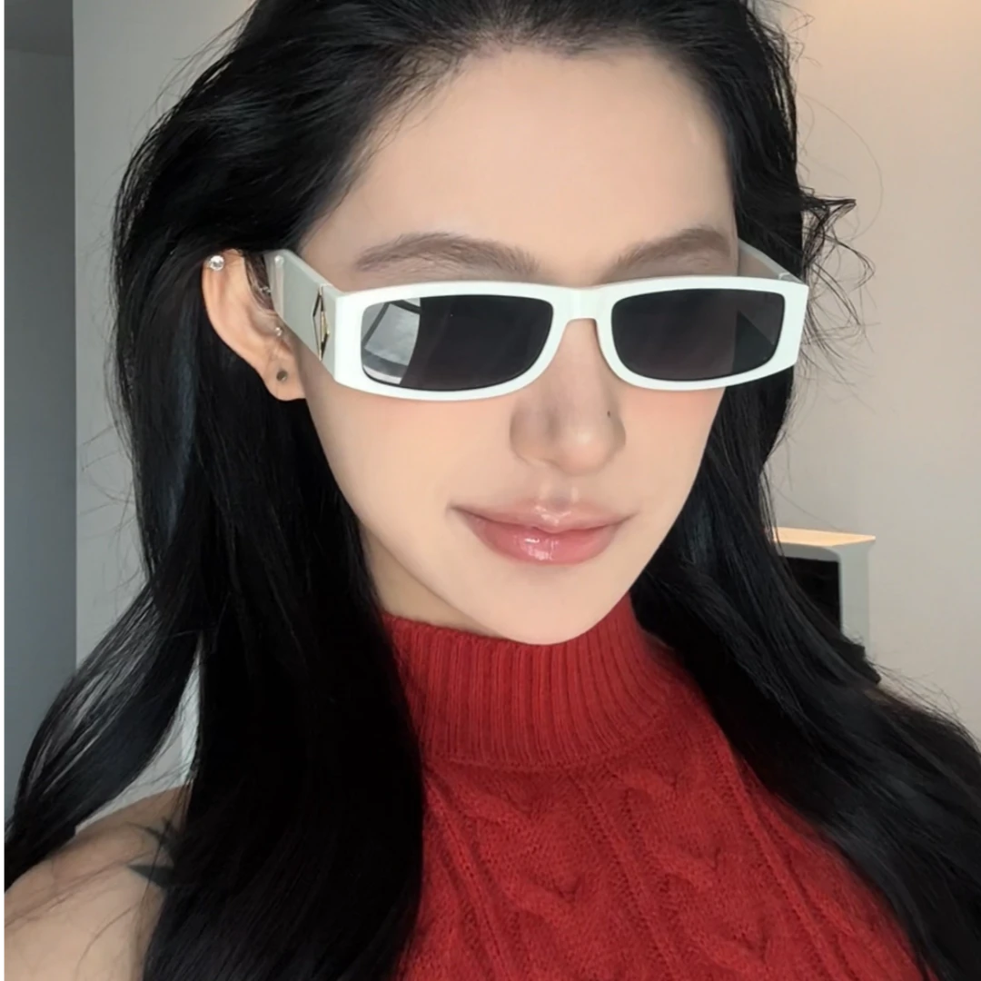 方框猫眼欧美太阳镜复古宽腿女方圆脸2025新款高级感防晒防风墨镜