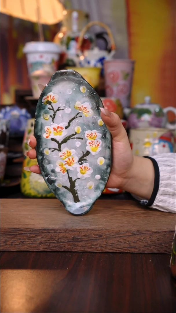 杯子陶泥垚手作 景德镇手工手绘陶瓷器物