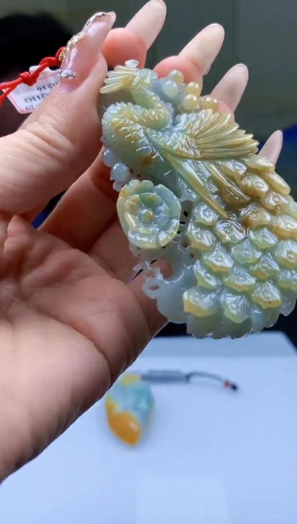 【闪购商品】定制翡翠未镶嵌5060ty-毛货挂件88