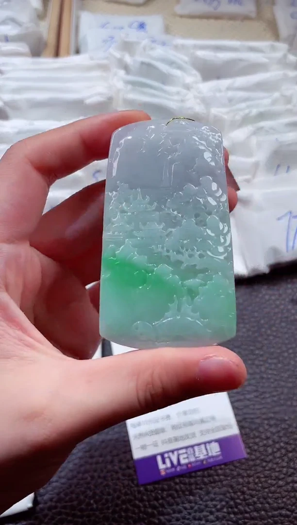 翡翠未镶嵌颈饰00002568