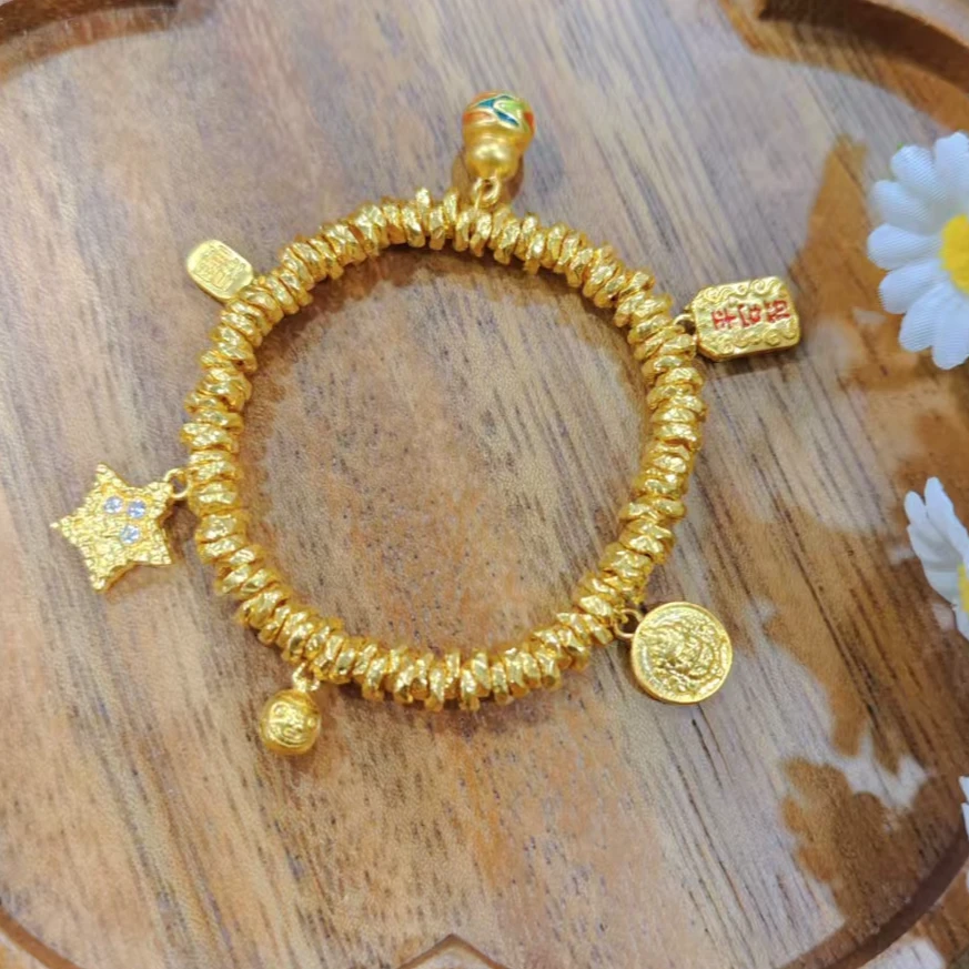 御瑞年足金999 平安符葫芦星星盘缠（106件黄金）   精品  元旦特惠