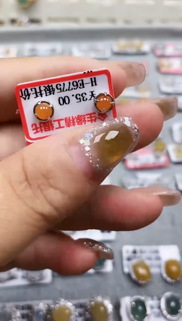 银S925镶嵌戒指翡翠9903