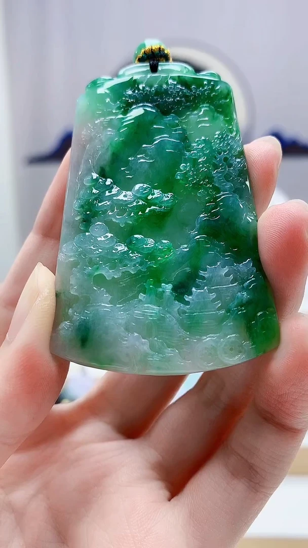 未镶嵌定制翡翠罗*宫5028zm-毛货挂件